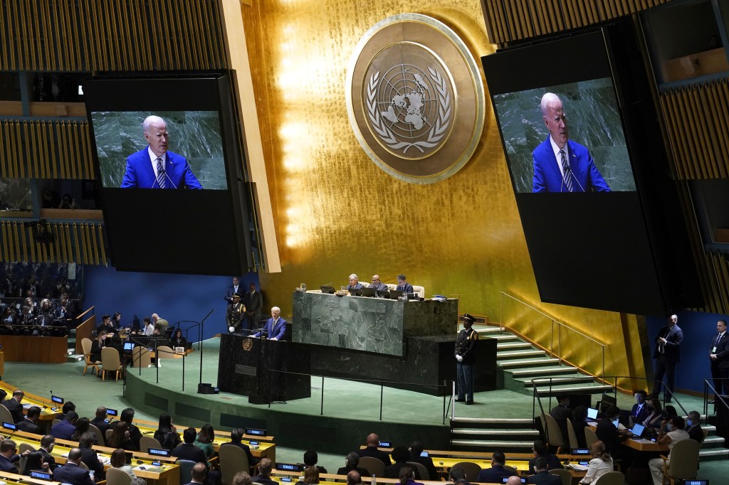 Biden urges world leaders at the UN to stand up to Russia