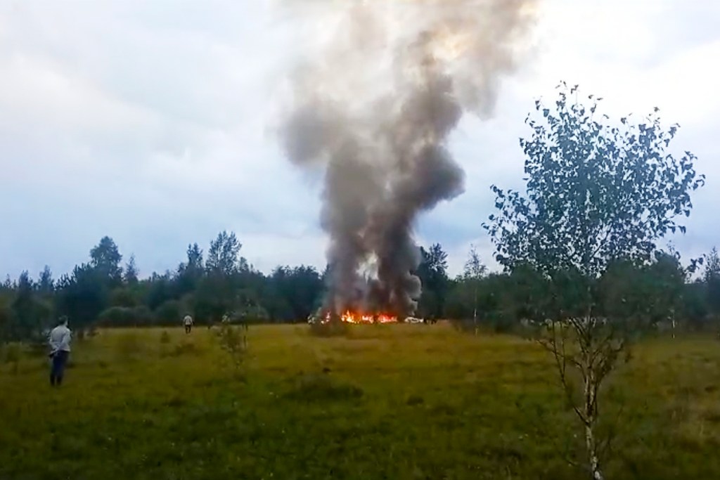 Grenade fragments found in Prigozhin plane crash victims, Putin says