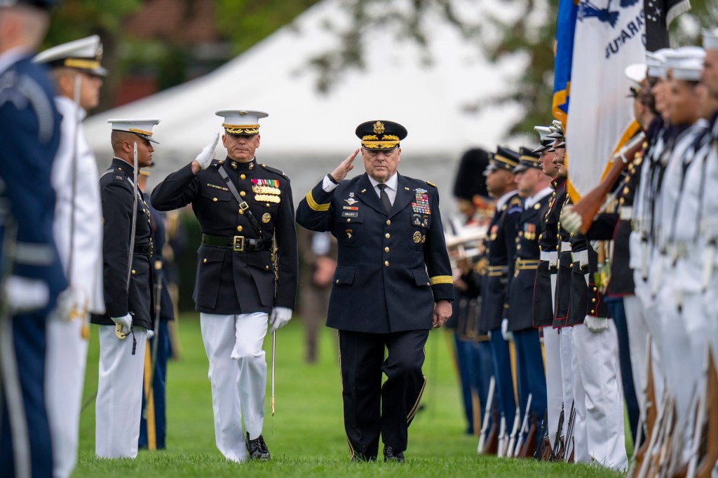 Gen. Milley delivers defense of democracy in farewell address