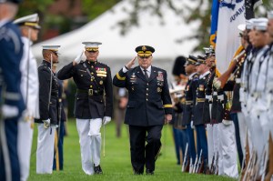 Gen. Milley delivers defense of democracy in farewell address
