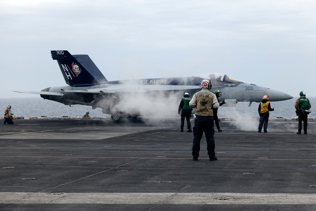 US, Japan, S Korea hold drills in disputed sea as Biden hosts leaders