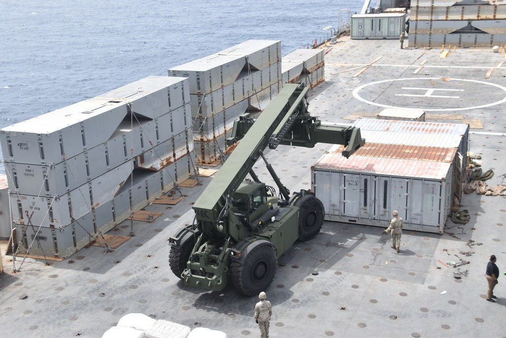 US Army vessels supporting Gaza aid break free, beach on Israeli coast