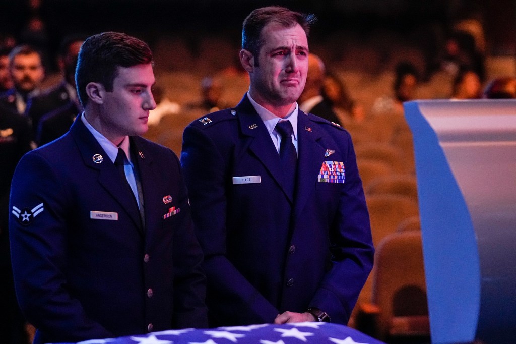 Hundreds pack funeral for slain airman Roger Fortson