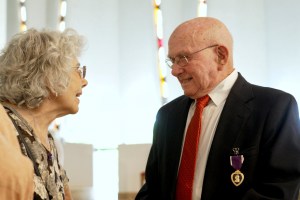 Purple Heart awarded to Korean War veteran 73 years after injury