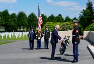 Biden honors US war dead with Aisne-Marne American Cemetery visit