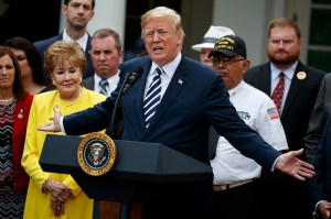 Trump disavows parts of new VA reform law hours after praising it