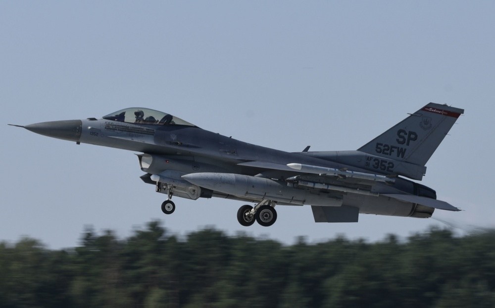 Air Force F-16 squadron trains with partners in Poland