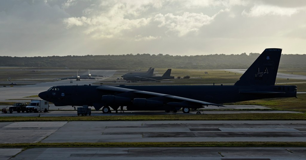 Guam B-52s left behind to face typhoon as B-2s, C-17s scramble from 2 other major storms