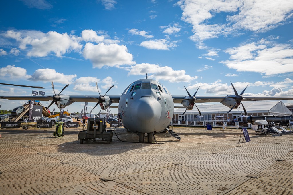 13 pics of military aircraft and missiles on the tarmac at Farnborough