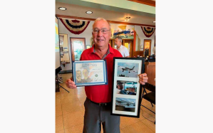 Marine veteran recognized for decades of smooth flying