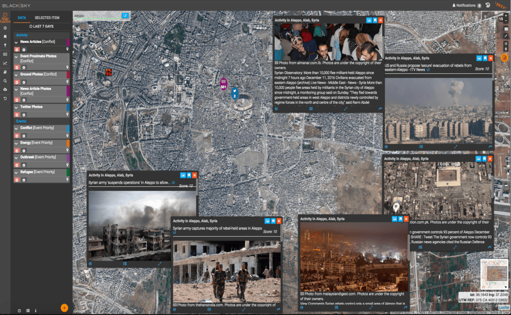 BlackSky to develop cloud-based GEOINT