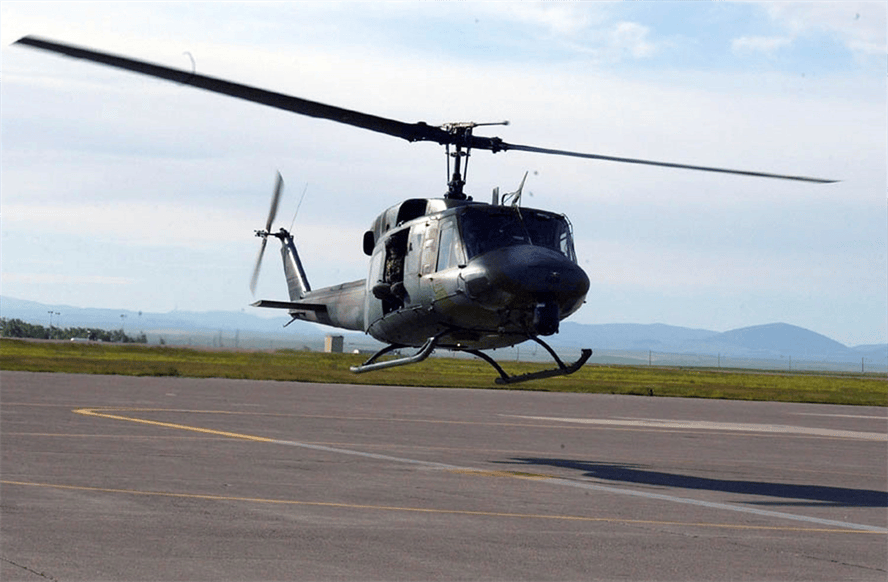 Air Force helicopter shot while flying over Virginia; crew member injured