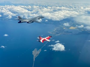 Ellsworth B-1s fly to Baltics, train with Danish fighters