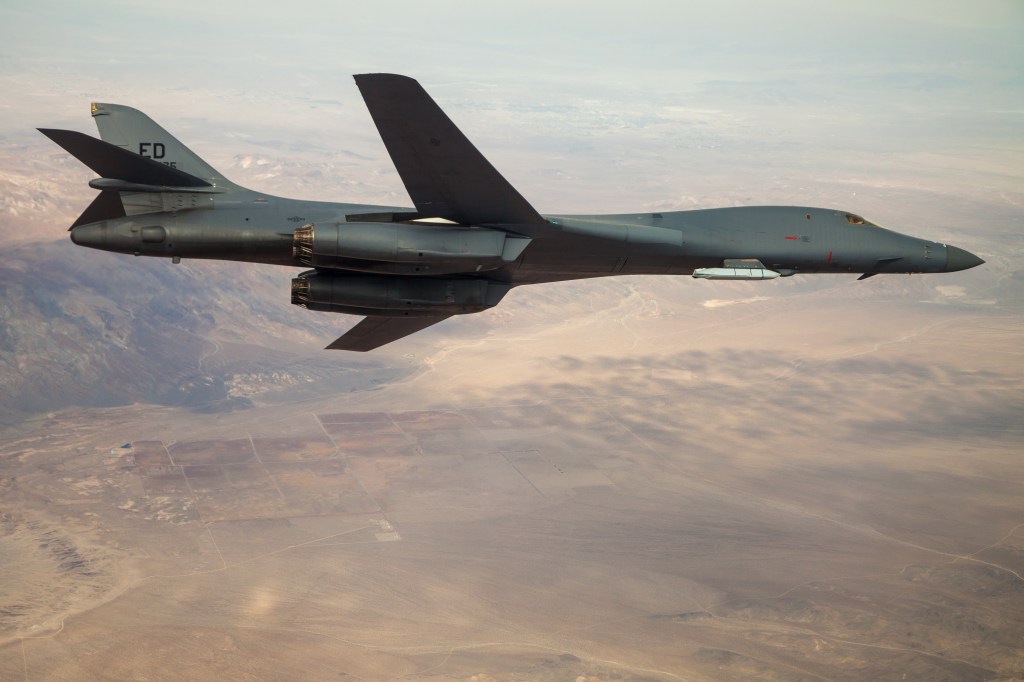 The Bone just got badder: Air Force flies external cruise missile on B-1