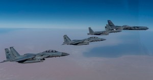Air Force B-52s conduct third Bomber Task Force mission in Middle East this year