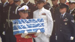 Unidentified remains from the Korean War return home