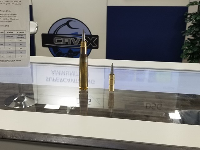 New .50-caliber round fires 60 meters under water