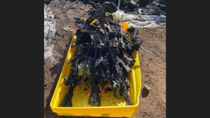 Small cache of Marine Corps weapons burns up in a fire