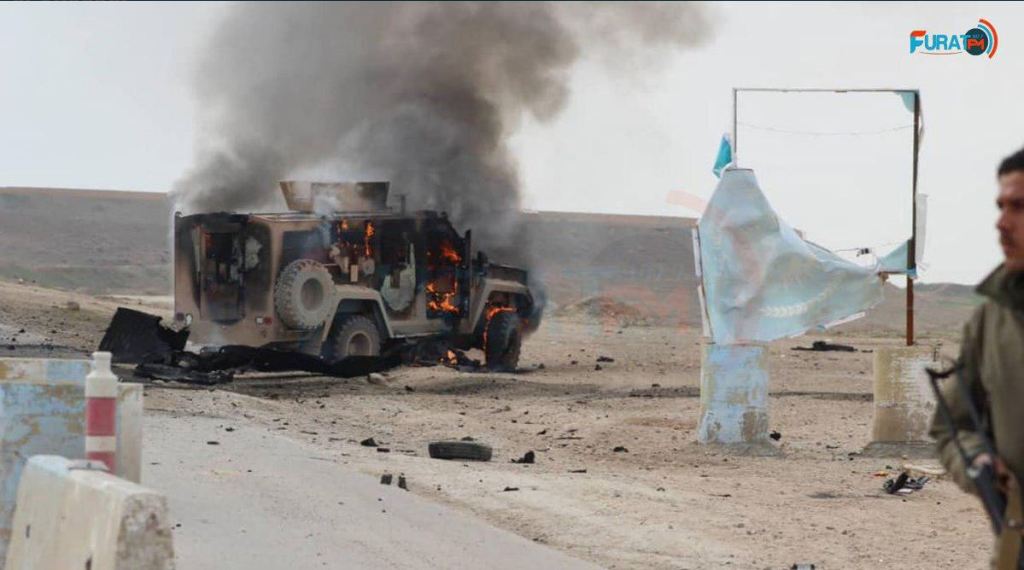 ISIS car bomb targets US troops in Syria one week after four Americans were killed in Manbij