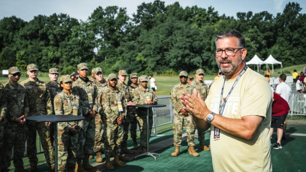 Navy veteran scores dream job in outreach role with Commanders