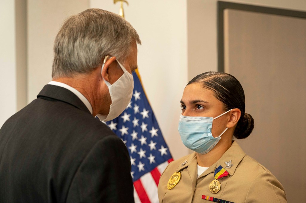 ‘They definitely saved lives’: sailors recognized for stopping NAS Corpus Christi gunman