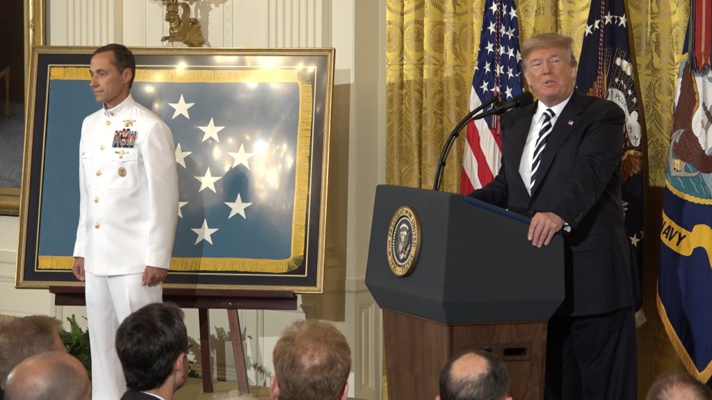 Trump awards Medal of Honor for actions in Afghanistan