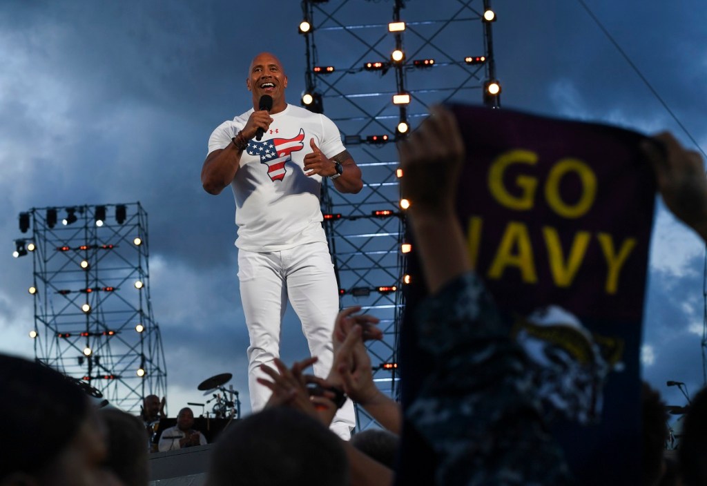 Video: The Rock tells vets about new tax-free online shopping benefit