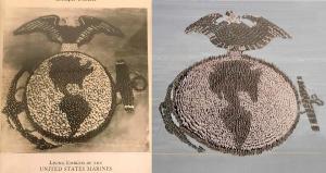Turkey, Globe, and Anchor? Marines try to recreate living Marine emblem