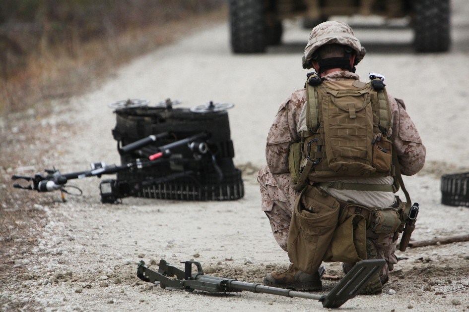 This is my Marine Corps robot, there are many like it but this one is mine
