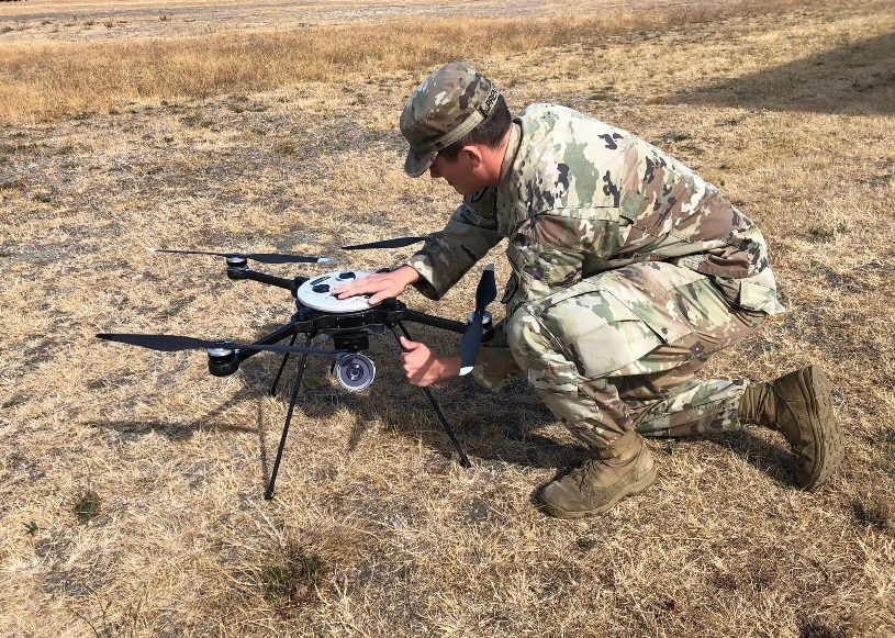 Army bomb techs field test new aerial drone