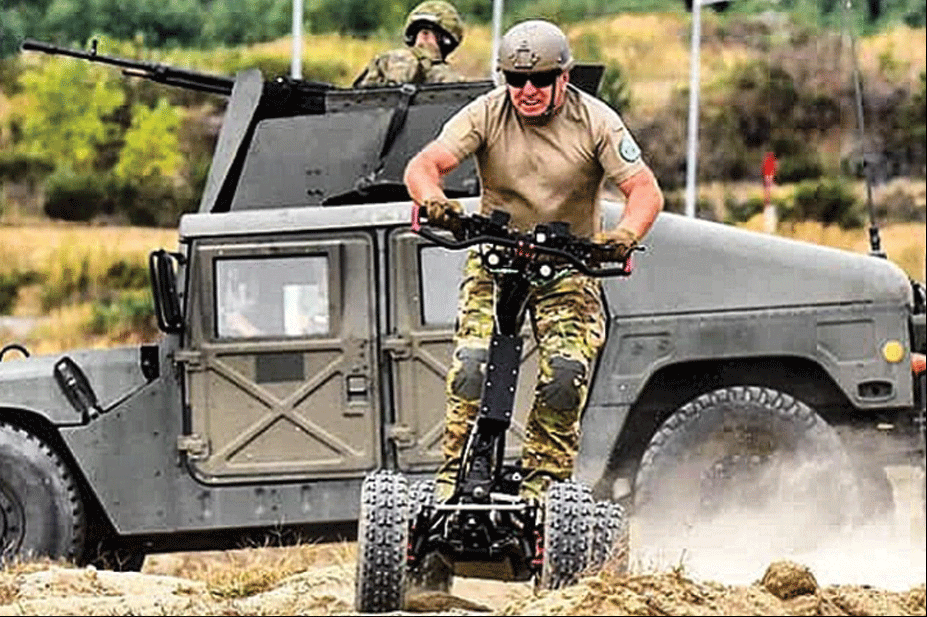 Soldiers now testing robot snakes, electric combat scooters and thermal-masking blankets