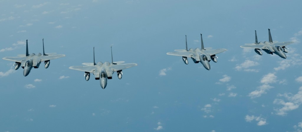 Seven F-15s and 140 airmen deploy to Lithuania