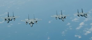 Seven F-15s and 140 airmen deploy to Lithuania