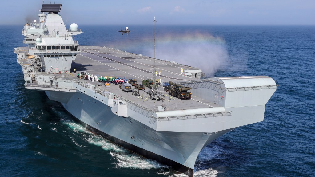 Britain’s new carrier Queen Elizabeth sets sail, prepared to train amid pandemic
