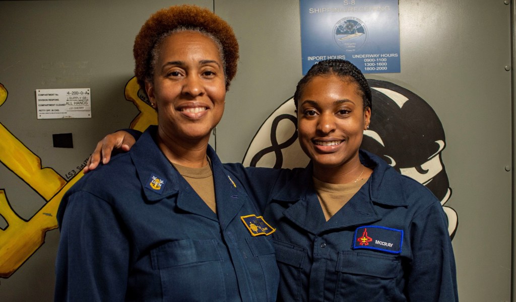 How this mother, daughter got to serve aboard the Ford together