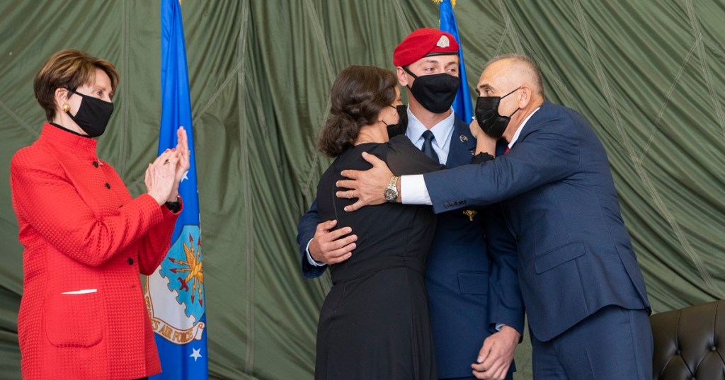 ‘Raw bravery’: Barrett awards special tactics airman the Air Force Cross for valor in firefight