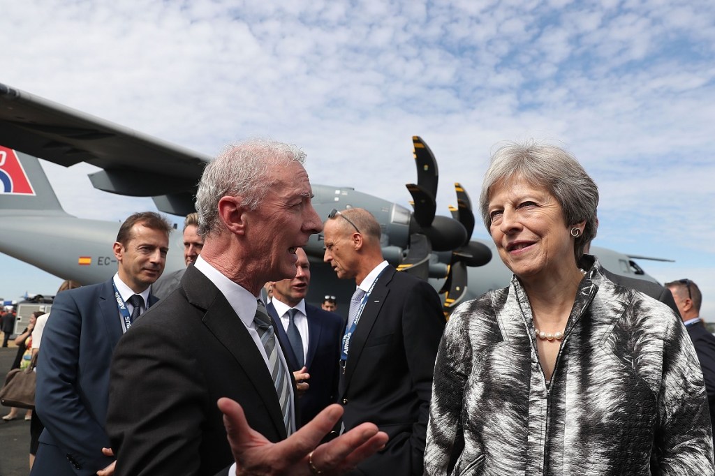 UK prime minister moves to reassure industry as Brexit terms lose support