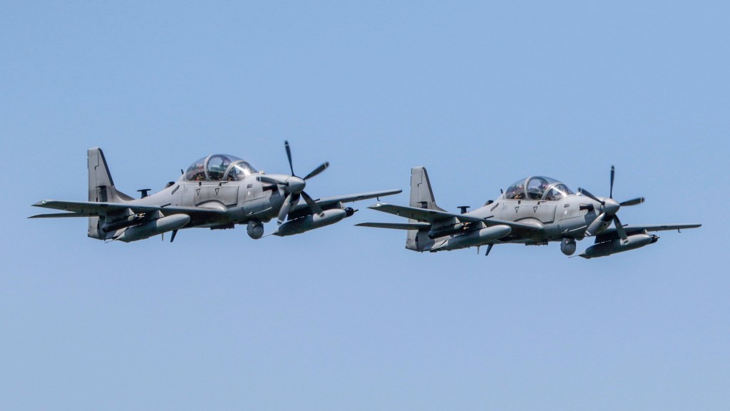 Air Force to give Sierra Nevada Corp. a sole-source contract for light-attack planes, but Textron will also get an award
