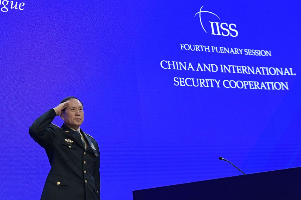 Chinese defense minister strikes defiant tone at Shangri-La Dialogue