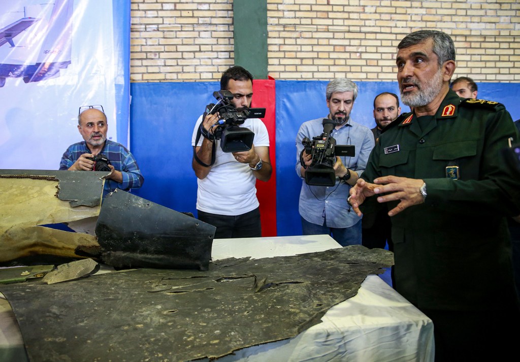 US struck Iranian military computers this week