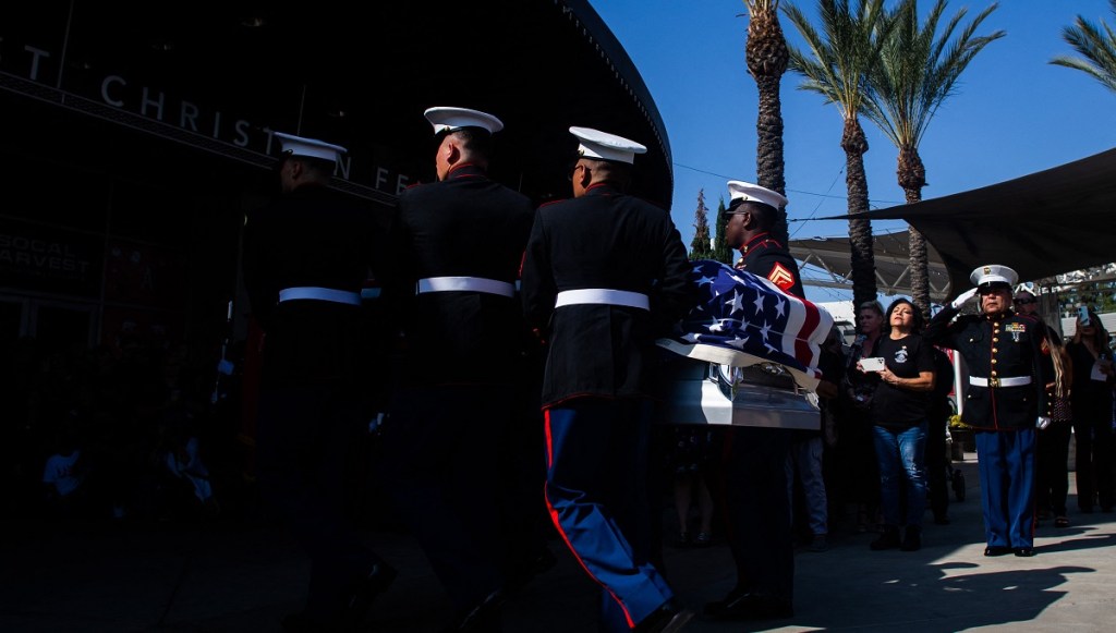 Brother of Marine killed in Kabul dies by his memorial