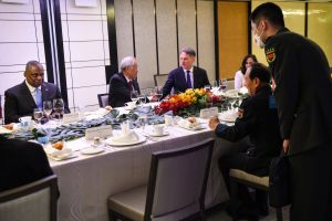 Pentagon chief meets Chinese counterpart for first time in Singapore