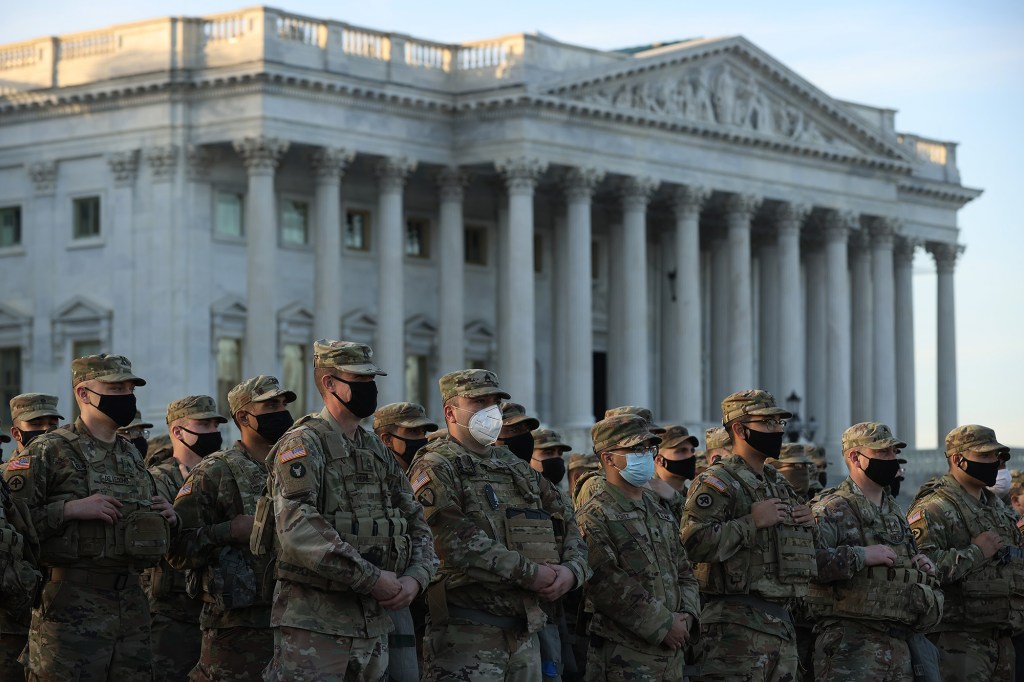 More than 40 Guard troops in DC for Biden inauguration test positive for COVID; up to 25,000 troops now authorized