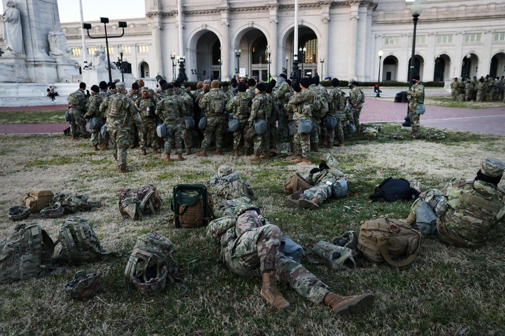 26,000 National Guard troops came to DC and protected the inauguration without incident. Now the drawdown begins
