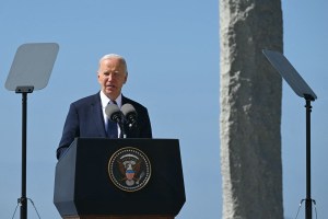 ‘Heaven and earth’: Biden speech revives legend of Pointe du Hoc