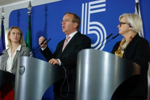 EU nations boost drone defense, pledge more US weapons for Ukraine