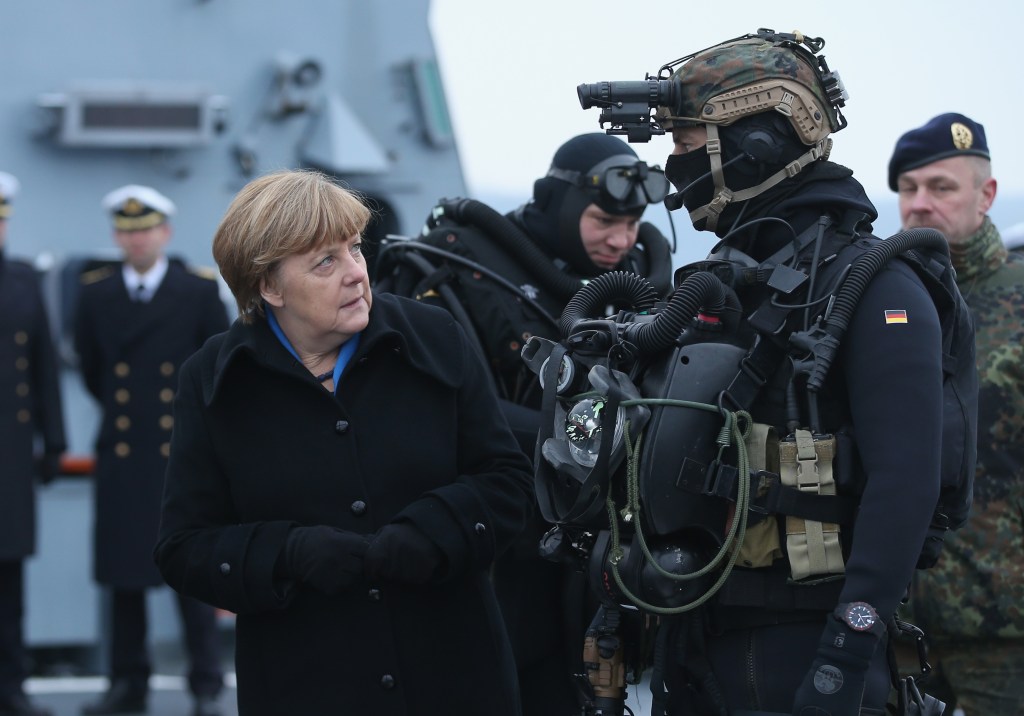 Merkel: Europe’s defense posture hinges on common arms-export policy