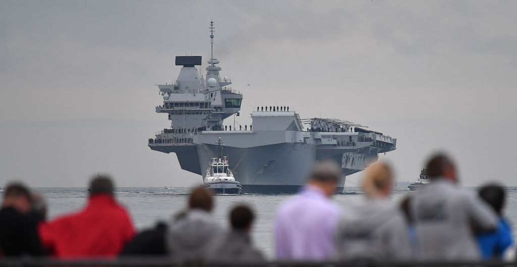 British name enormous carrier strike group heading for the Indo-Pacific