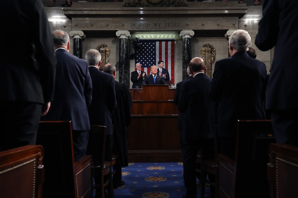 Trump, in State of the Union, seeks full military funding. But how?