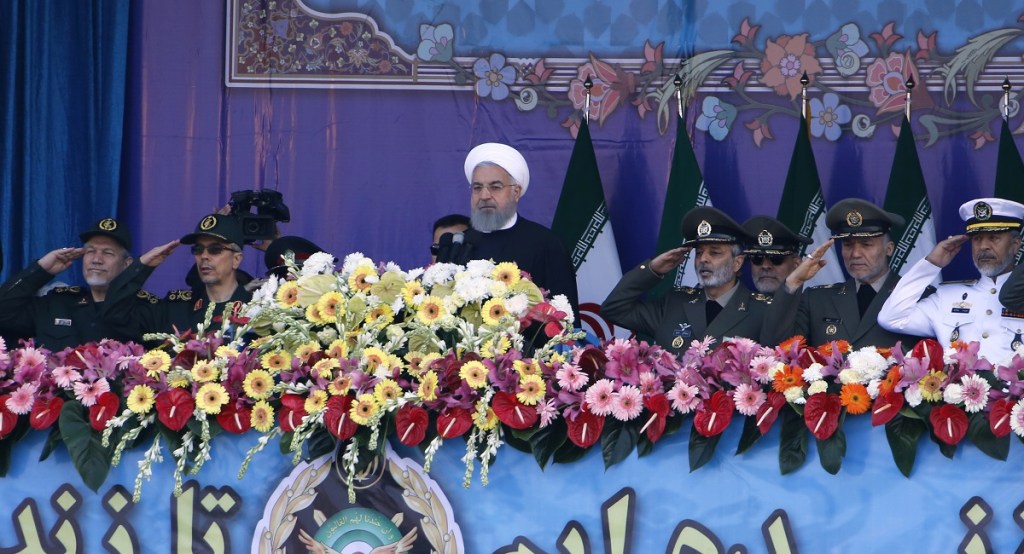 Mysterious Iranian missile on display in Army Day parade